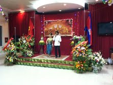 พิธีต้อนรับปีใหม่ชลชะนำทะของคณะนักศึกษากัมพูชาที่กำลังศึกษาในฮานอย