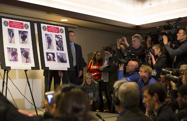 เอฟบีไอแพร่ภาพและคลิปวิดีโอเกี่ยวกับผู้ต้องสงสัย๒คนในเหตุระเบิด ที่เมืองบอสตัน