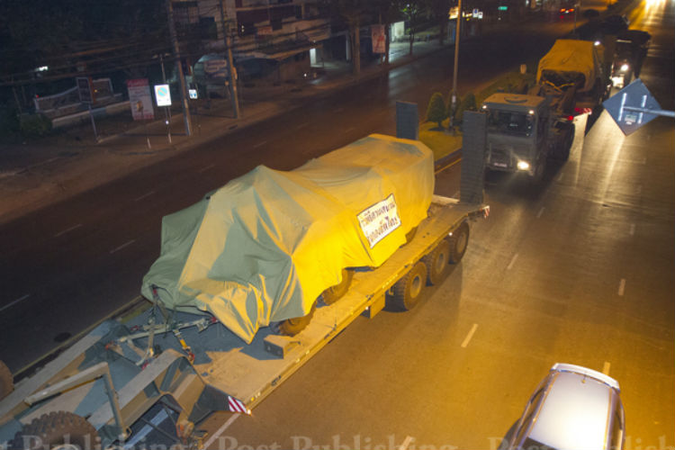 กองทัพไทยตรวจพบอาวุธและระเบิดที่ถูกนำเข้ามาในพื้นที่กรุงเทพฯ