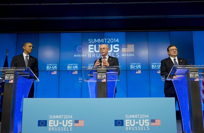 สหรัฐและอียูมุ่งสู่การจัดตั้งเขตการค้าเสรีและความเป็นอิสระด้านก๊าซะรรมชาติ