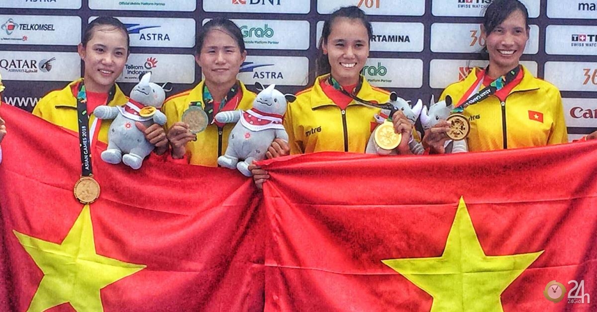 คณะนักกีฬาเวียดนามคว้าเหรียญทองแรกในการแข่งขันกีฬาเอเชียนเกมส์