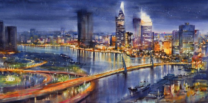 ความงามของนครโฮจิมินห์ผ่านภาพวาดสีน้ำของจิตรกร ดว่านก๊วก