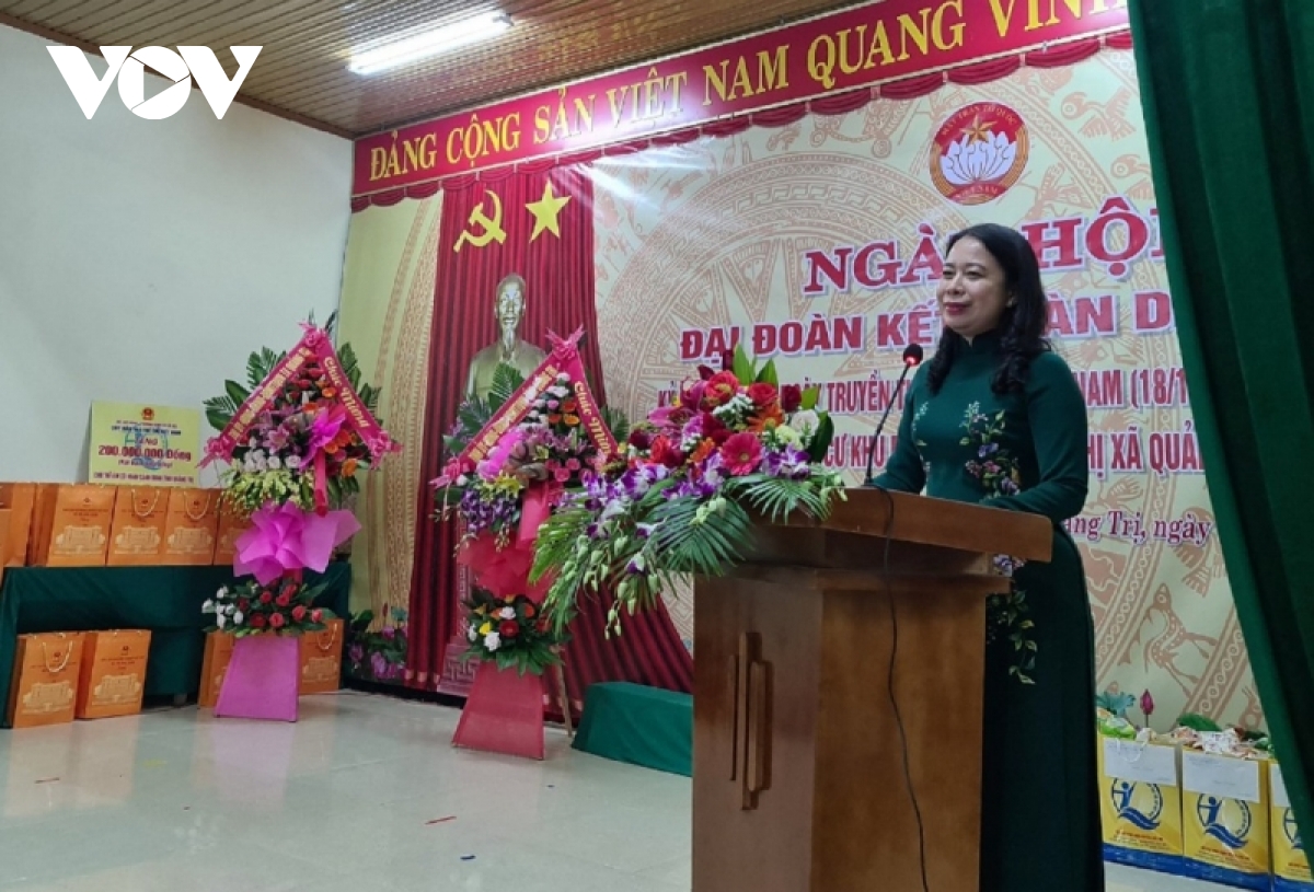 รองประธานประเทศ หวอถิแอ๊งซวนลงพื้นที่จังหวัดกว๋างจิ