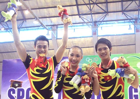 ทัพนักกีฬาวียดนามอยู่อันดับ3ในการแข่งขันซีเกมส์26