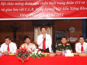 การพบปะสังสรรค์ทหารผ่านศึกเวียดนามกับชาวเวียดนามในประเทศลาว