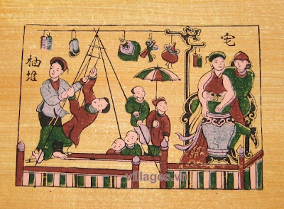 สีสันแห่งวสันต์ฤดูในภาพพิมพ์ไม้พื้นเมืองดงโห่