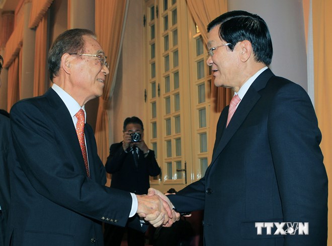 ประธานประเทศให้การต้อนรับอดีตรัฐมนตรีและอดีตส.วญี่ปุ่น มาตซูดะ อิวาว