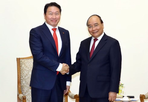 นายกรัฐมนตรีให้การต้อนรับประธานเครือ เอสเค กรุ๊ป สาธารณรัฐเกาหลี