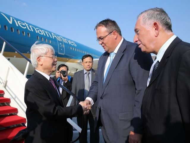 응우엔 푸 쫑 당서기장의 헝가리 공식 방문 스케줄