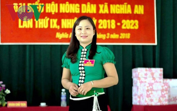 면위원회의 여성협회의 활발한 르엉 티 환 (Lường Thị Hoàn) 회장