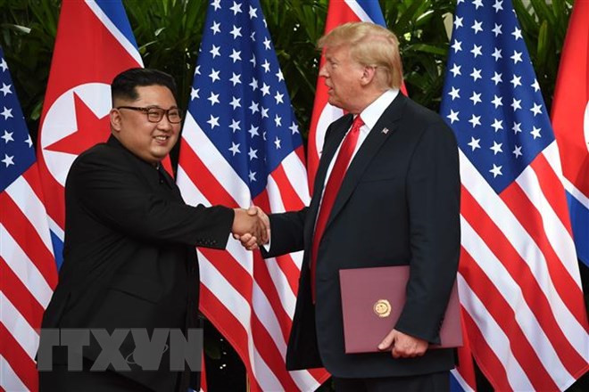 제2차 정상회담을 앞두고 있는 미국 및 조선