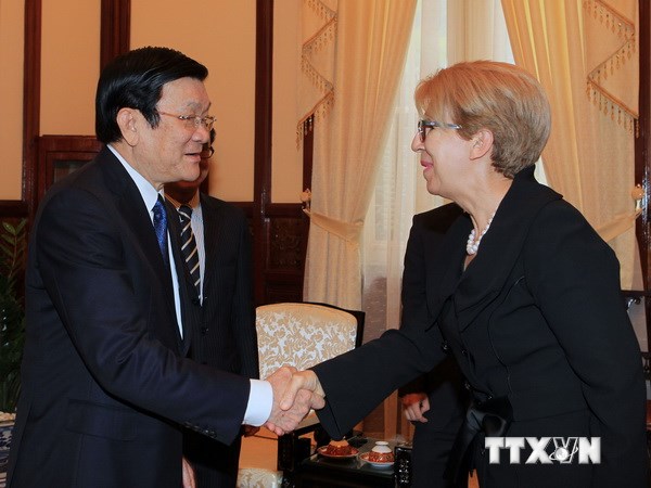 Президент Вьетнама Чыонг Тан Шанг принял посла Греции