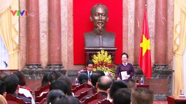 Вице-президент встретилась с делегатами 9-ого слета участников патриотических соревнований