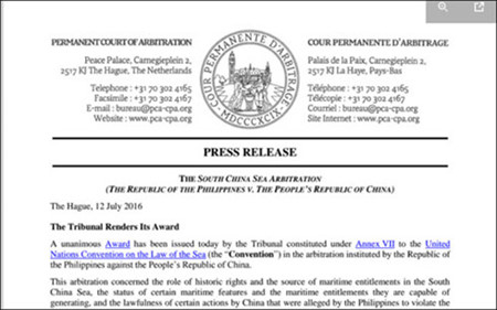 Претензии Китая в пределах 9-пунктирной линии в Восточном море идут в разрез с Конвенцией ООН