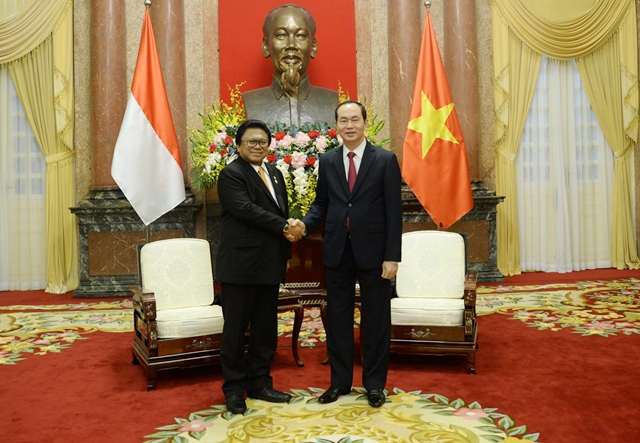 Президент Вьетнама принял председателя Совета представителей регионов Индонезии