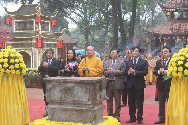 2019년 Côn Sơn - Kiếp Bạc 봄축제에서의 새점