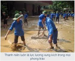 Jóvenes vietnamitas contribuyen a la empresa de construcción y defensa nacional