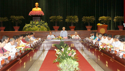 Líder Partidista realiza visita de trabajo en Ciudad Ho Chi Minh