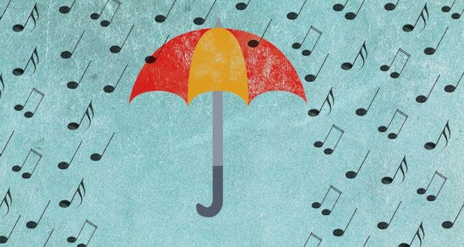Canciones románticas con el tema de la lluvia