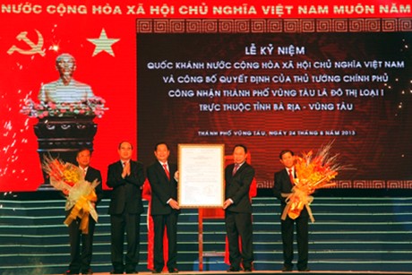 Reconocida Ciudad de Vung Tau municipio de primera categoría