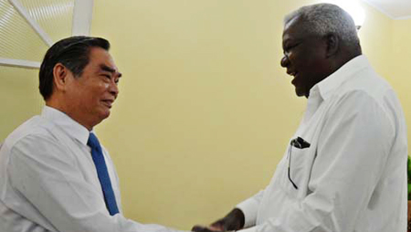 Recibe Presidente de Parlamento cubano a dirigente vietnamita