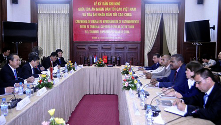 Vietnam y Cuba firman acuerdo de cooperación jurídica