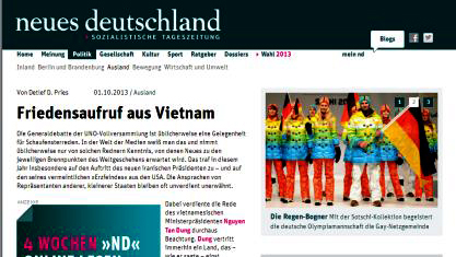 Prensa alemana encomia el mensaje del Primer ministro vietnamita al mundo