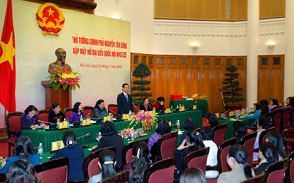 Premier vietnamita destaca papel de diputadas