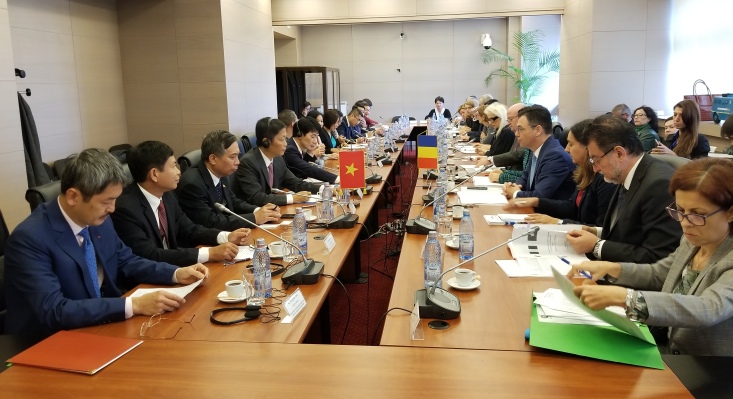 Efectúan 16 reunión del Comité Mixto sobre Cooperación Económica entre Vietnam y Rumanía