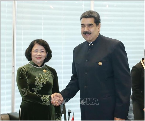 Vicepresidenta de Vietnam reitera apoyo al Gobierno constitucional de Venezuela
