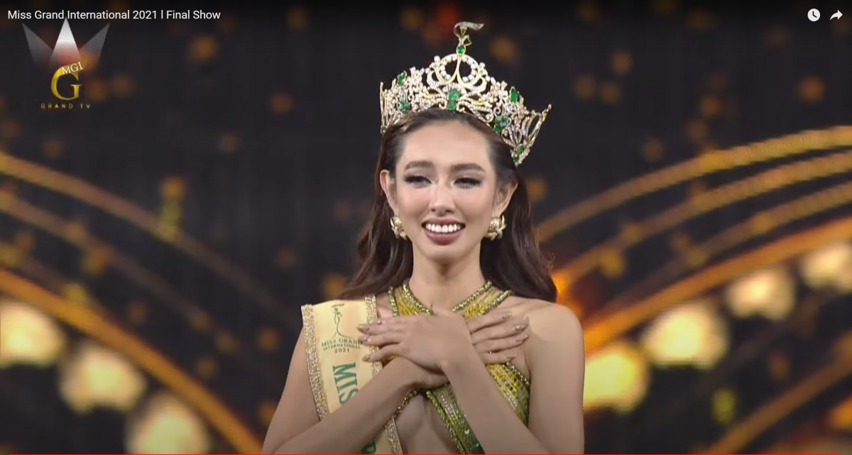 La representante de Vietnam coronada como Miss Grand International 2021