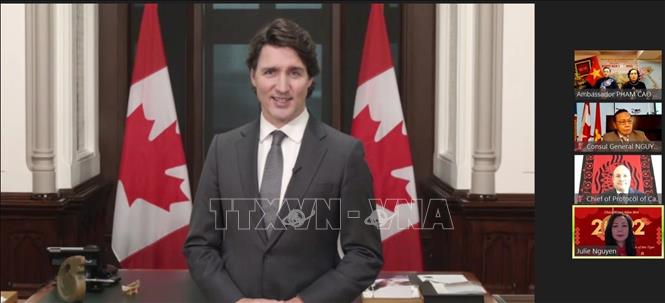 Premier canadiense felicita a la comunidad vietnamita en el país en ocasión del Tet 2022