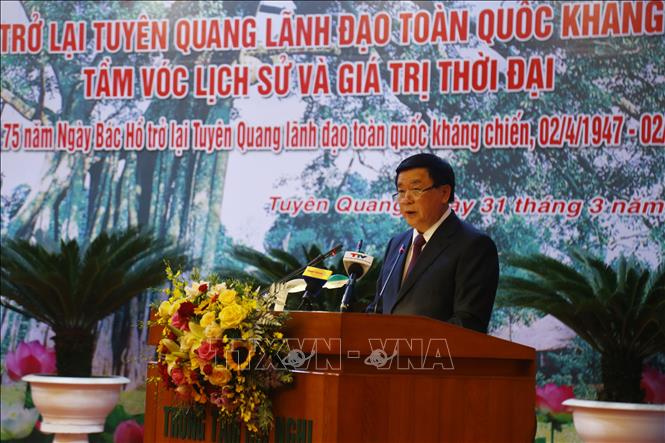 Celebran un seminario en ocasión del 75 aniversario del regreso del presidente Ho Chi Minh a Tuyen Quang