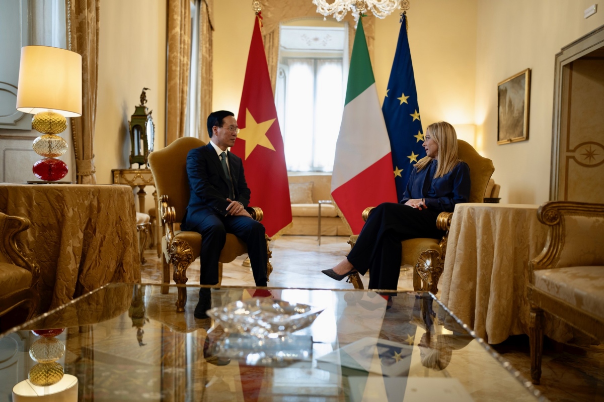 Presidente vietnamita se reúne con altos dirigentes italianos