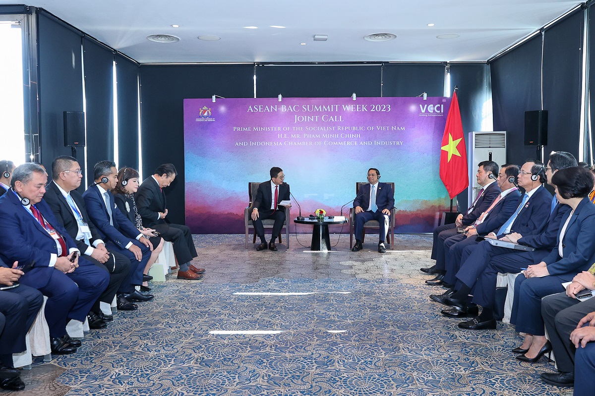 Primer Ministro recibe al jefe de la Cámara de Industria y Comercio de Indonesia