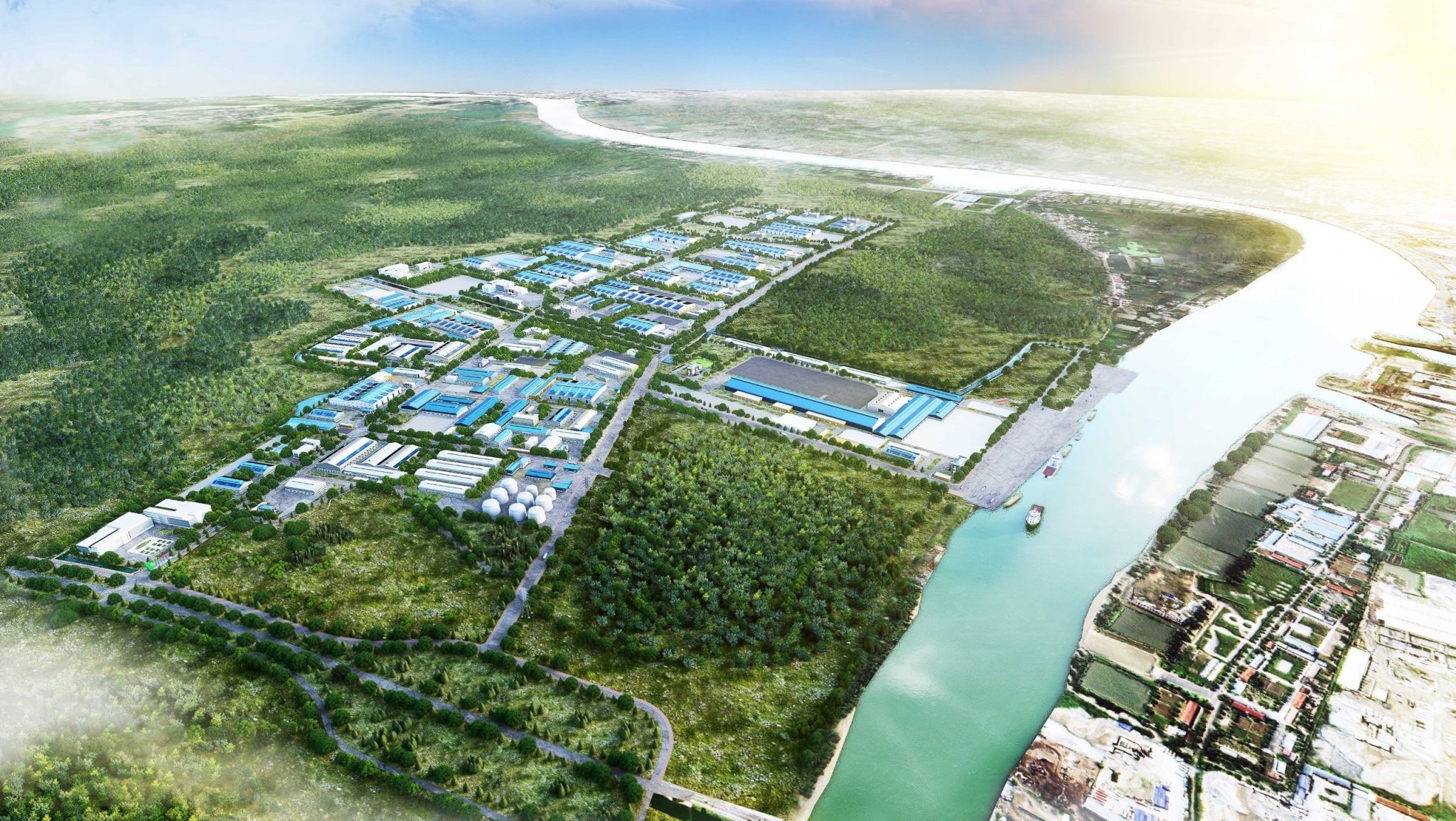 Parque industrial ecológico Nam Cau Kien: transformación digital, clave del desarrollo sostenible