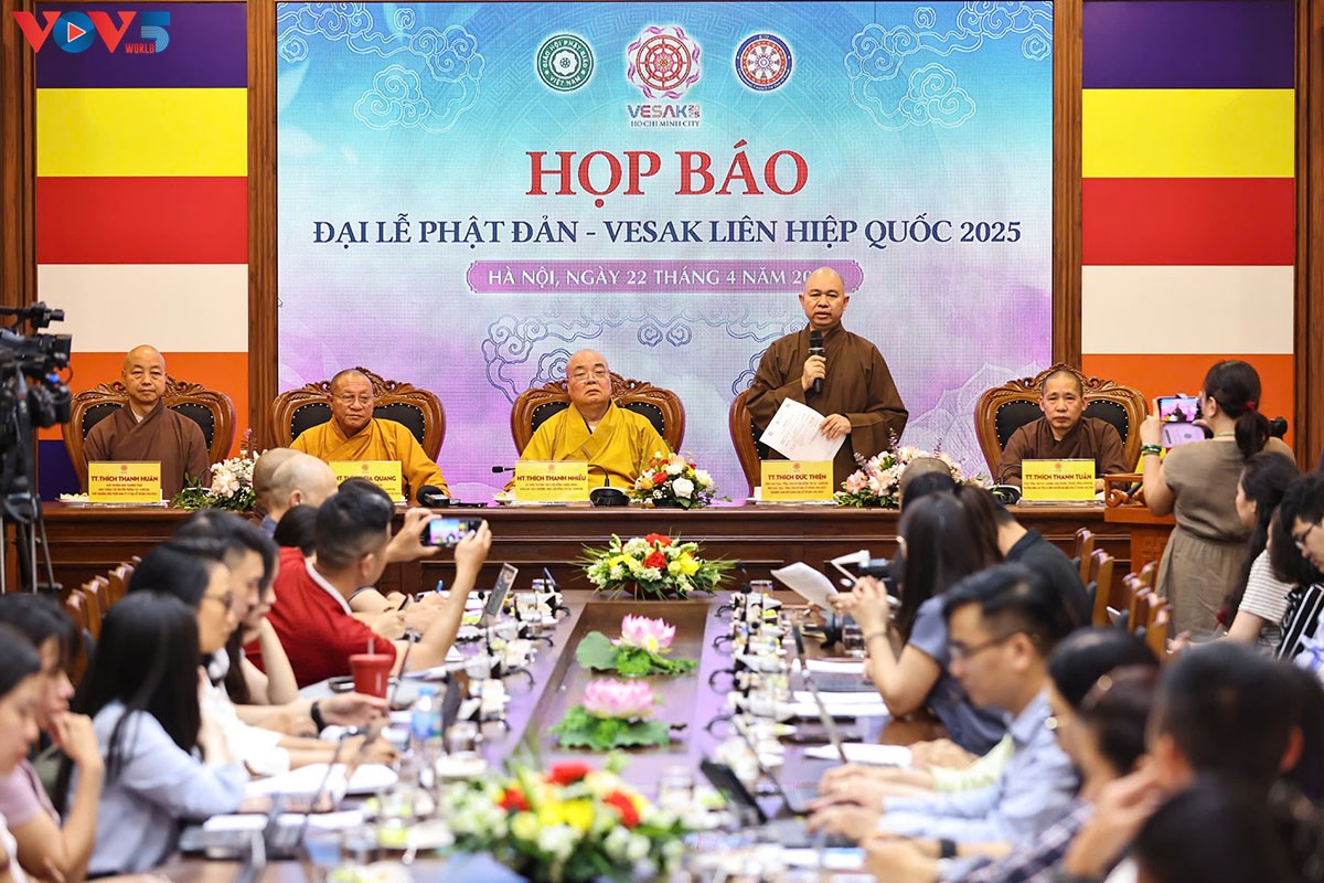 Unos 2.700 delegados participarán en el Día de Vesak 2025 en Vietnam
