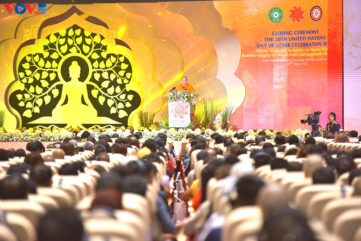Clausura del Día de Vesak de la ONU 2025: Se emite la Declaración de Ciudad Ho Chi Minh
