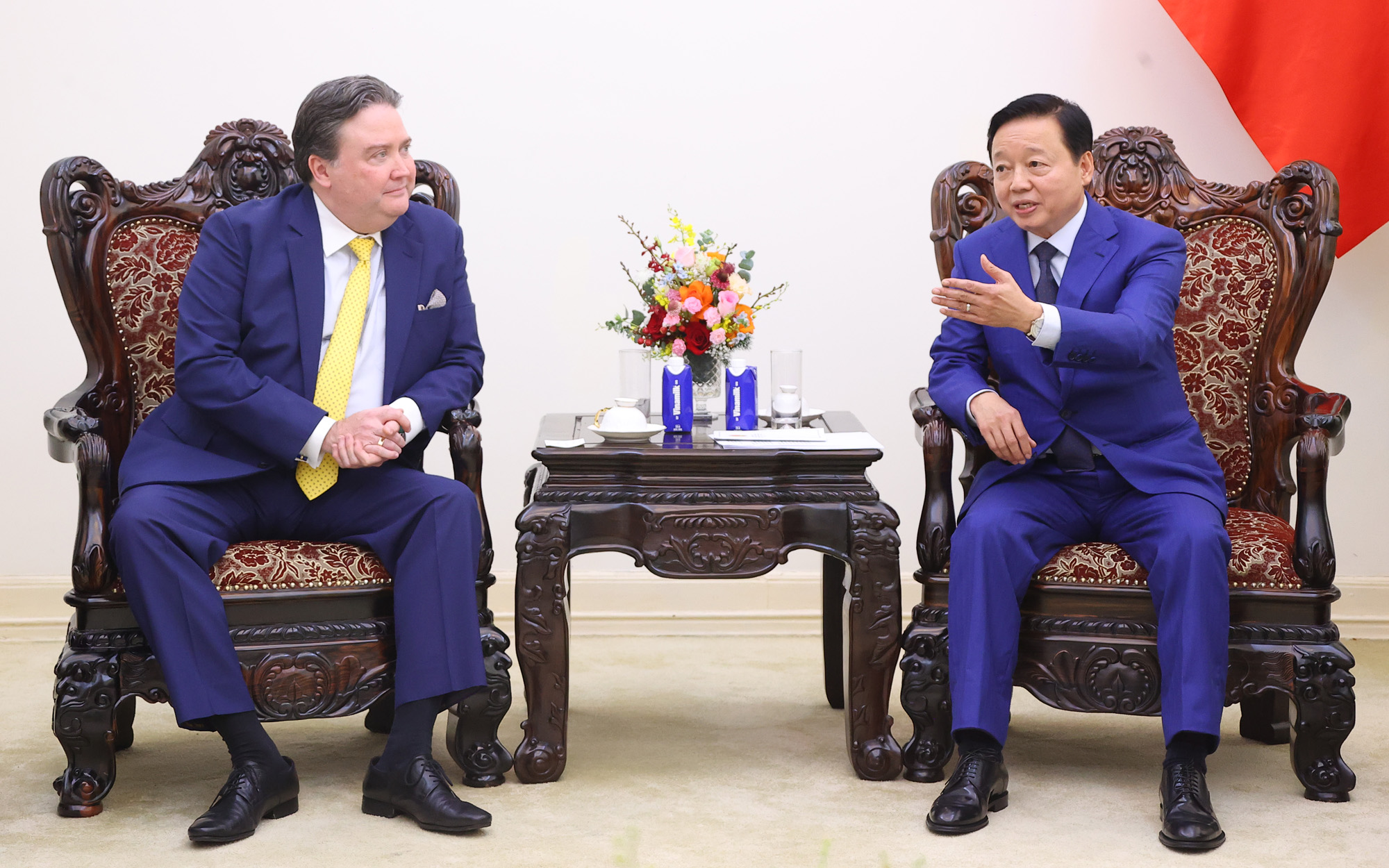 Viceprimer Ministro de Vietnam recibe al Embajador de Estados Unidos