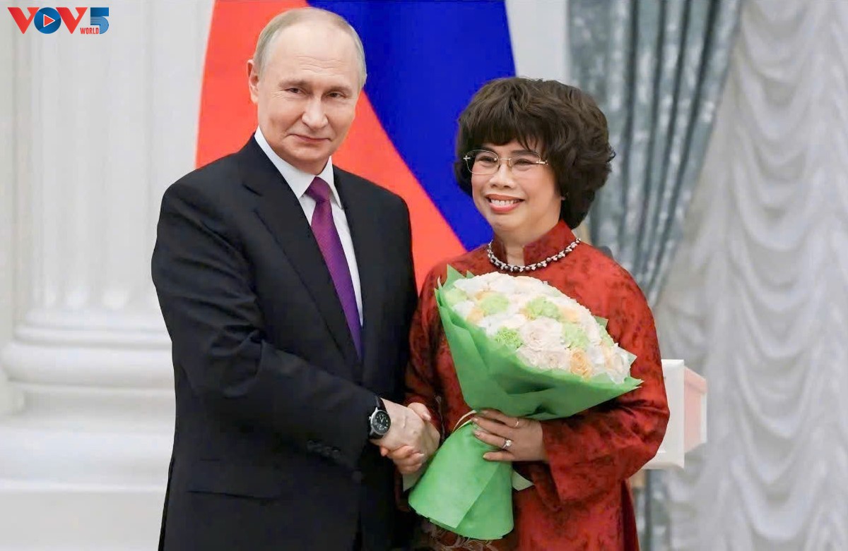 Empresaria vietnamita recibe Orden de la Amistad del presidente ruso