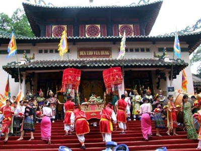 Alles bereit für die Gedenkfeier der Hung-Könige