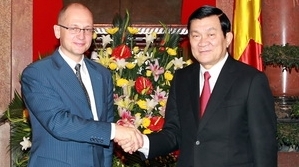 Staatspräsident empfängt den Direktor der russischen Atomenergiebehörde