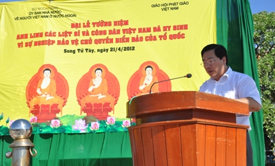 Marine Vietnams ehrt die gefallenen Beamten und Soldaten