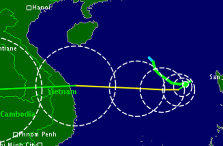 Zentralvietnam bereitet sich auf Taifun Gaemi vor