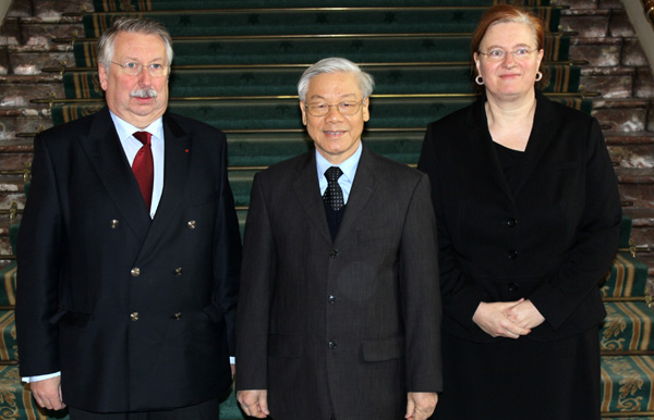 KPV-Generalsekretär Trong führt Gespräche mit hochrangigen belgischen Beamten