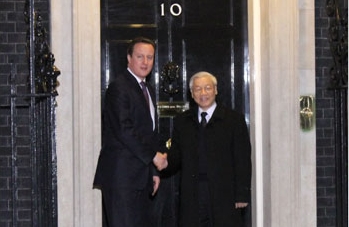 KPV-Generalsekretär Trong trifft britischen Premierminister David Cameron