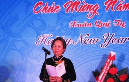 Treffen mit Vertretern internationaler Gemeinschaft zum Neujahrsfest