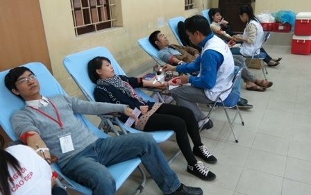 Der 5. Festtag für freiwillige Blutspende in Hanoi