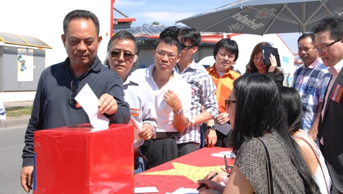 Spendenaktion der Vietnamesen in Deutschland für Fischer in Vietnam