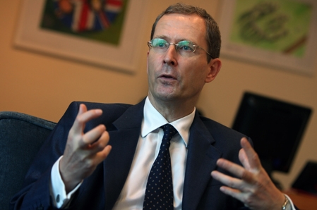 Staatspräsident Truong Tan Sang empfängt den britischen Botschafter